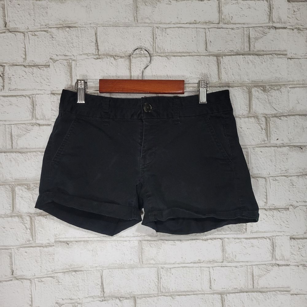 AEO black midi shorts‎